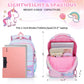 BYXEPA Backpacks for Girls School Cute Kids Backpack Bookbags with Insulated Lunch Box Set for School Elementary girl, Tie Dye School Bag with Laptop Compartments 16*11.5*7.5, Galaxy Pink