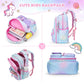BYXEPA School Backpacks with Compartments for Elementary Girls Kids, Blue