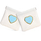 BYXEPA Coin Purse 2 Pack Change Purses Small PU Leather Cosmetic Bag Pocket Heart Makeup Organizer Cute Portable Waterproof Jewelry Travel Case for Girls Kids