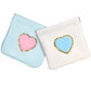 BYXEPA Coin Purse 2 Pack Change Purses Small PU Leather Cosmetic Bag Pocket Heart Makeup Organizer Cute Portable Waterproof Jewelry Travel Case for Girls Kids