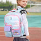BYXEPA School Backpacks with Compartments for Elementary Girls Kids, Blue