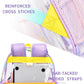 BYXEPA Clear Backpack Heavy Duty, 17in TPU Transparent Backpacks Large Capacity, Clear Book Bag for Teen Girls Women Kid to Elementary Middle School College Travel Security - Lavender